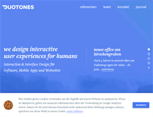 Tablet Screenshot of duotones.ch